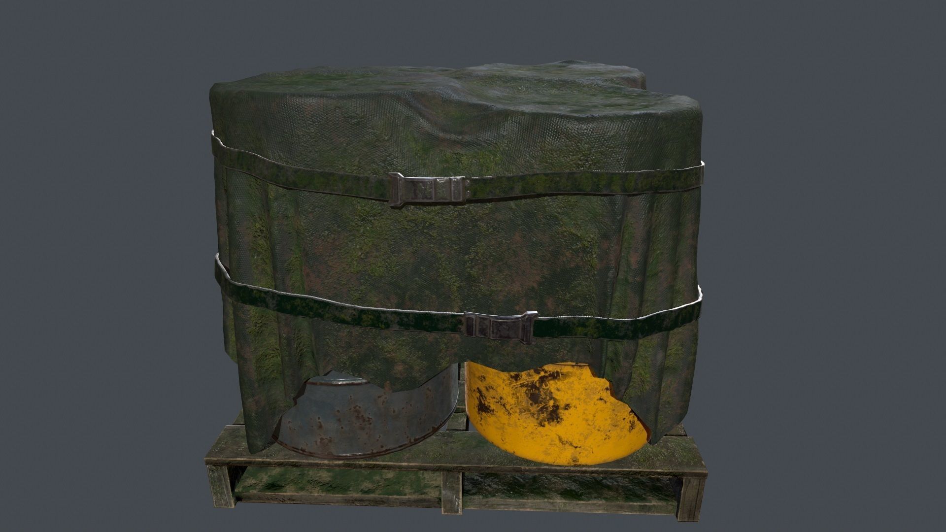 Military Material Low-poly 3D model_15