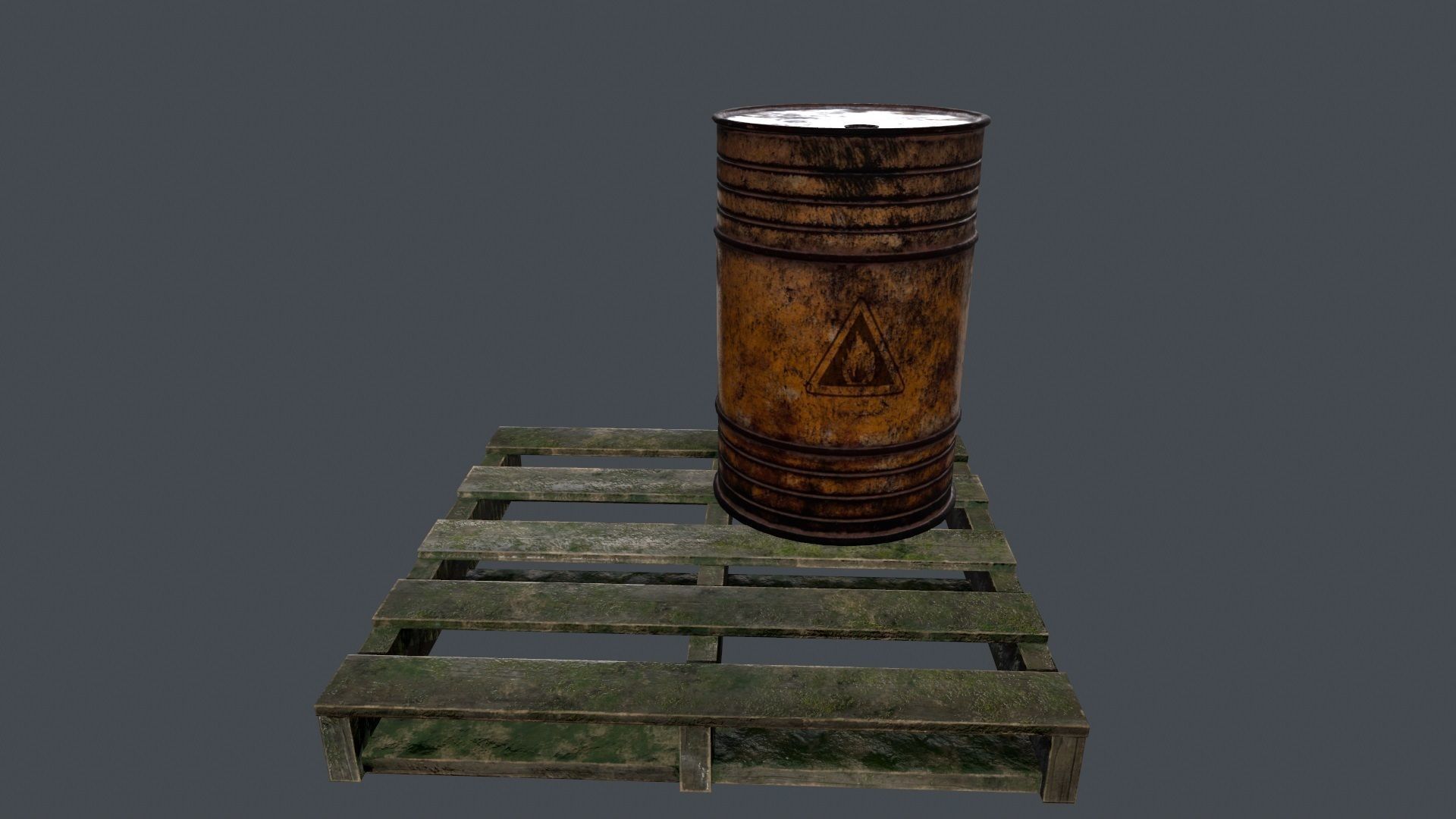 Military Material Low-poly 3D model_10