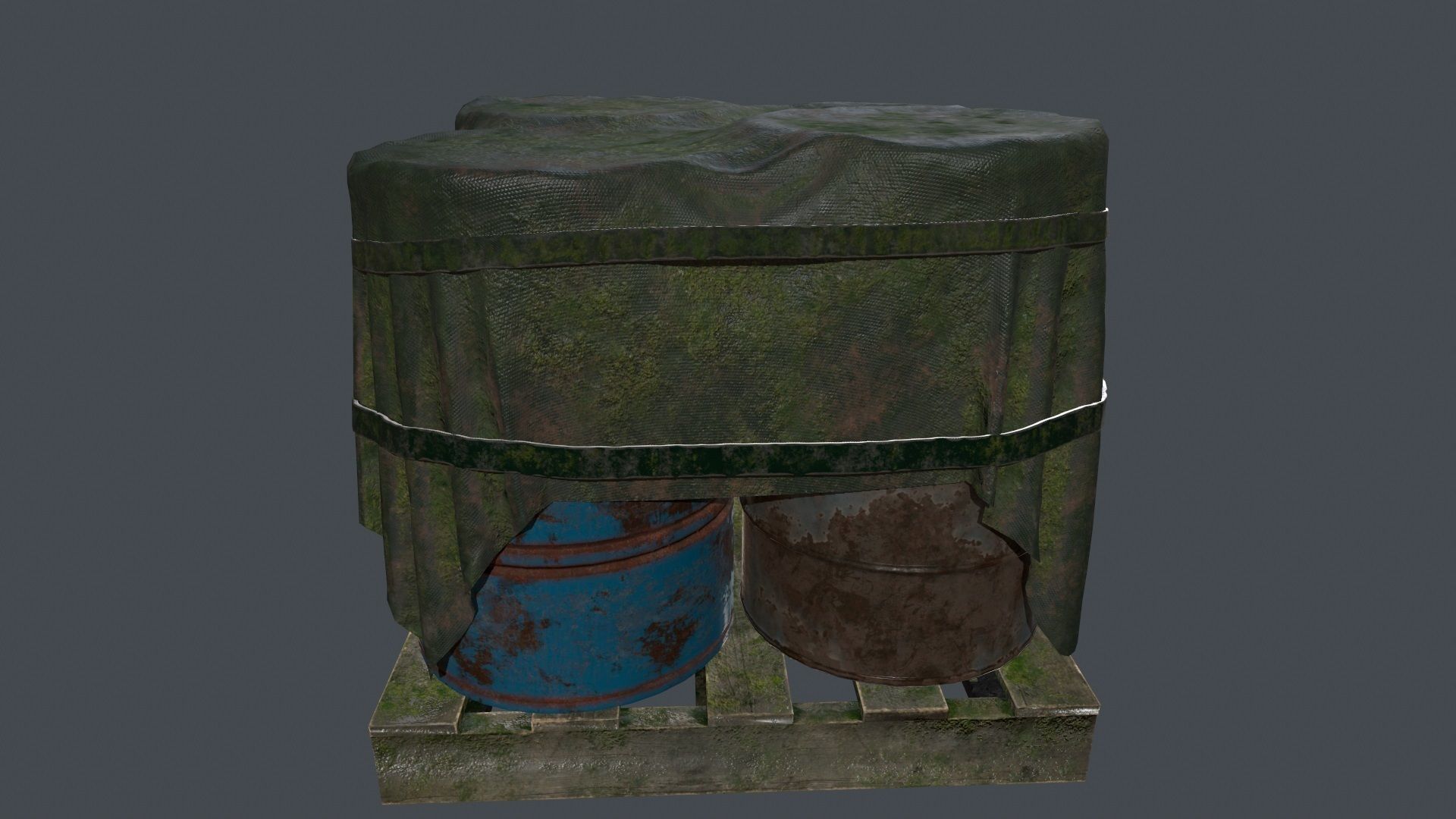 Military Material Low-poly 3D model_7