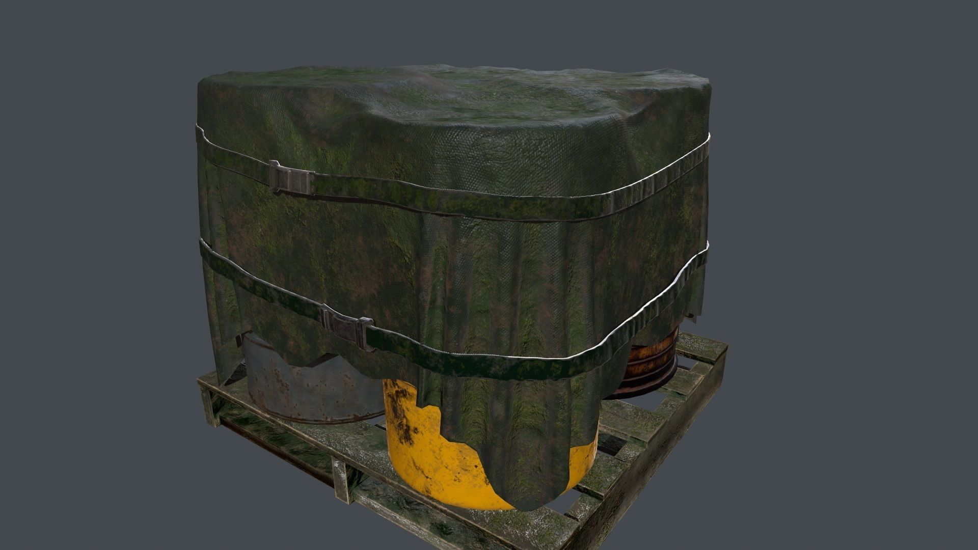 Military Material Low-poly 3D model_8