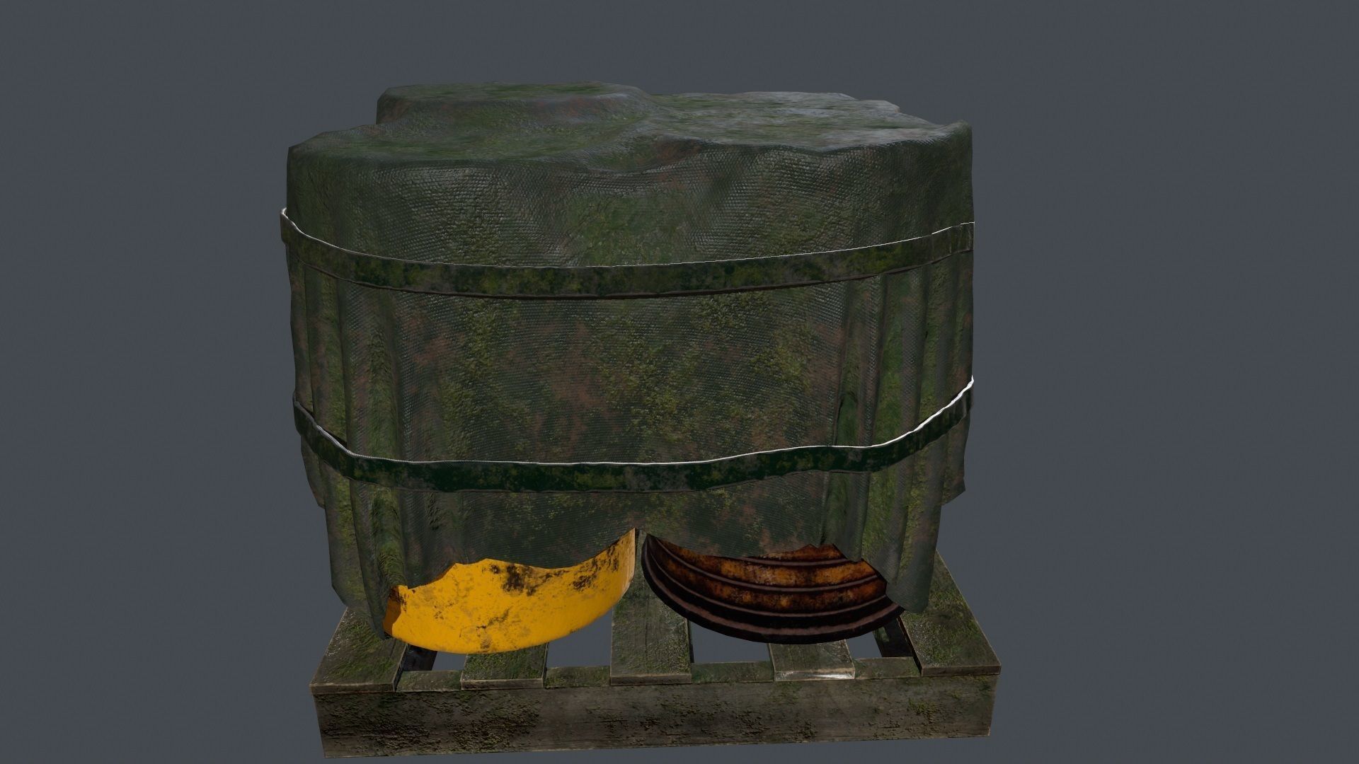 Military Material Low-poly 3D model_5