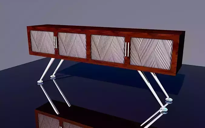 Console 6 sideboard in style of art deco