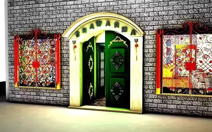 Front door of restaurant