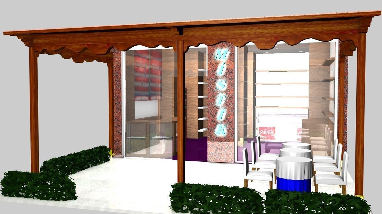 Mistik cafe 3D model_3