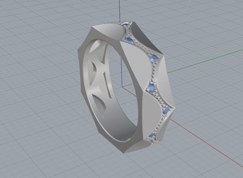 Parametrical ring 3d print model for jewelry 3D print model_14