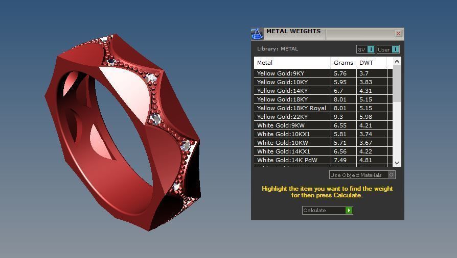 Parametrical ring 3d print model for jewelry 3D print model_7