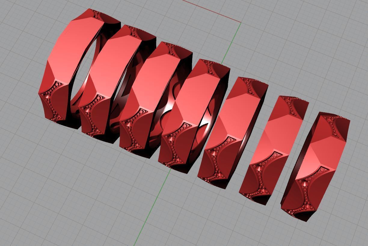 Parametrical ring 3d print model for jewelry 3D print model_12