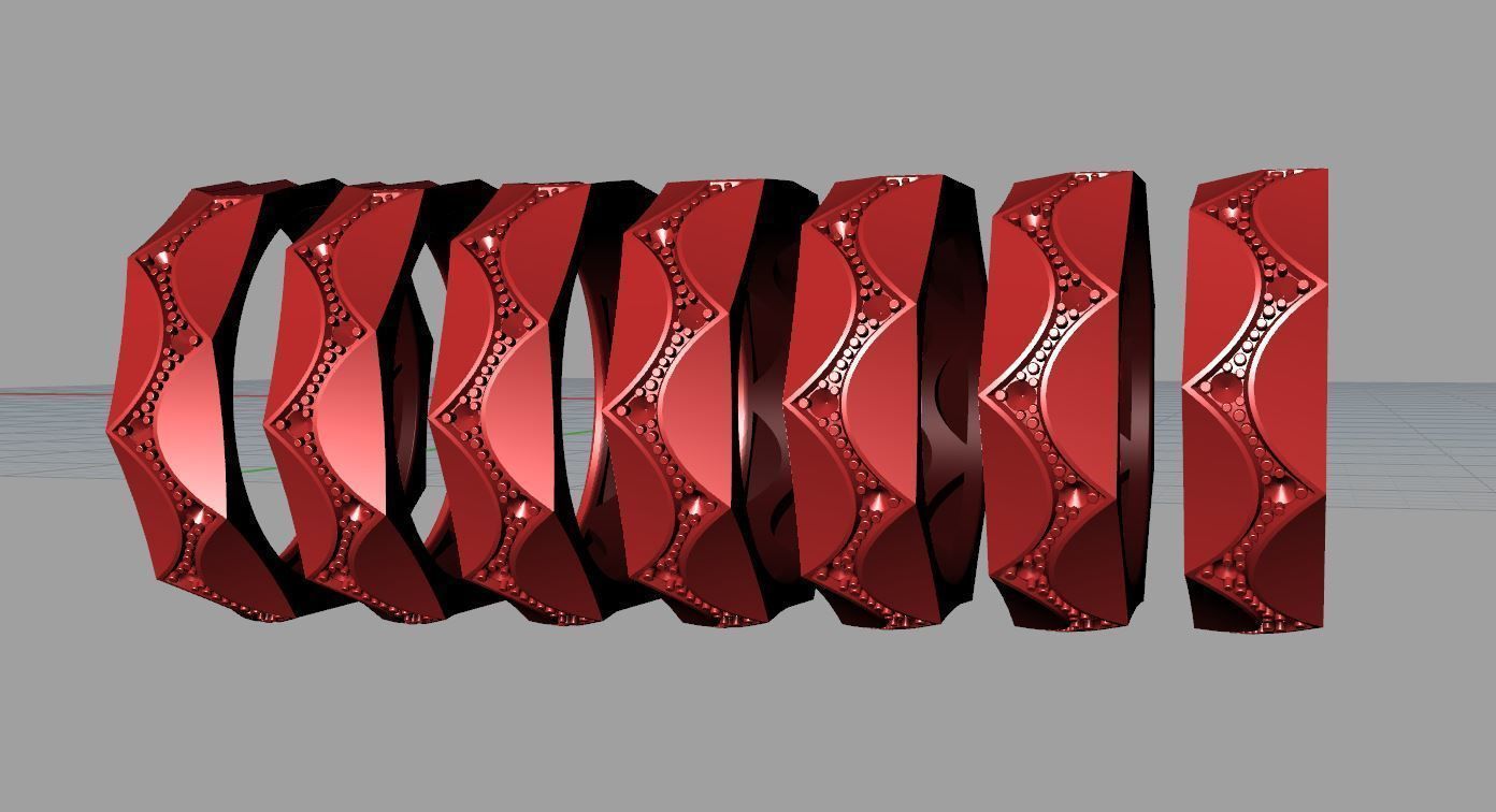 Parametrical ring 3d print model for jewelry 3D print model_18