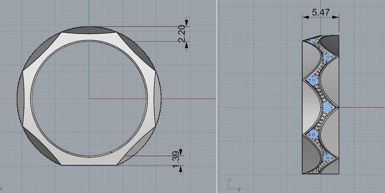 Parametrical ring 3d print model for jewelry 3D print model_19