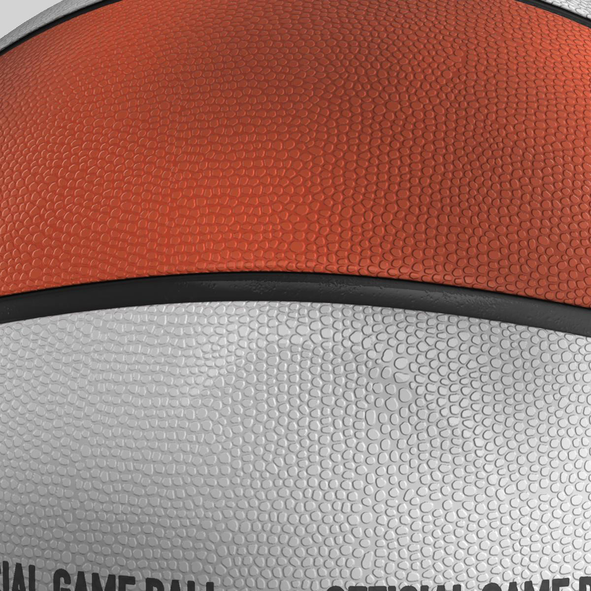 Basketball ball 4L bicolor Low-poly 3D model_5
