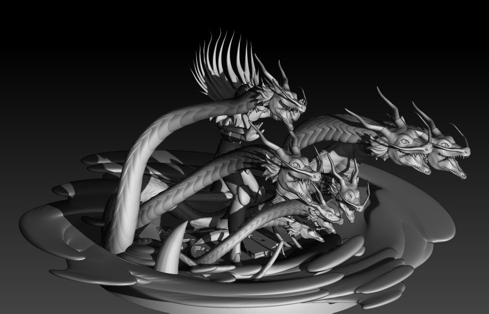 Shiryu - Saint Seiya 3D print model_1