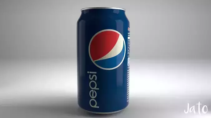 Pepsi Can Low-poly 3D model