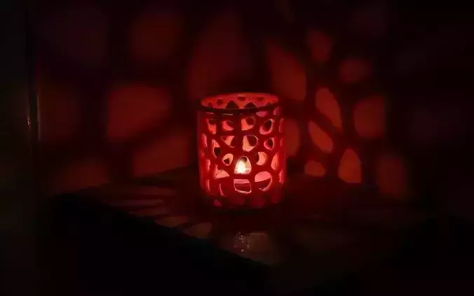 Voronoi tealight candel holder