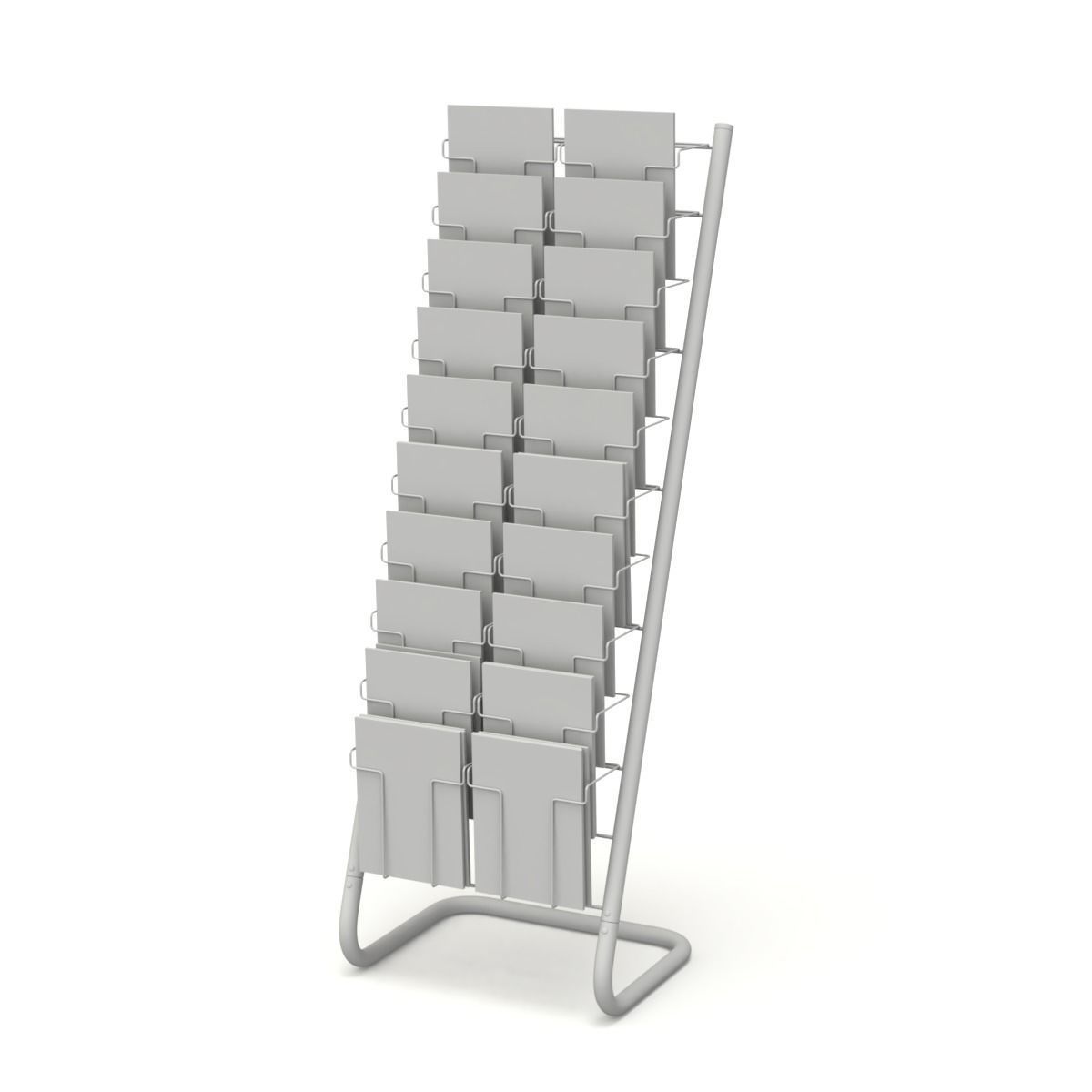 Magazine Rack with Frame Stand - Model 03 3D model_7