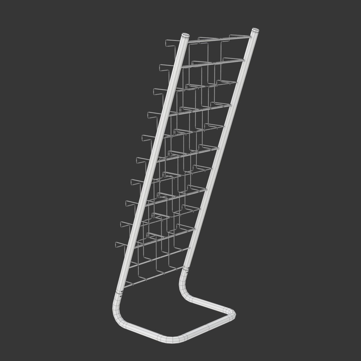 Magazine Rack with Frame Stand - Model 03 3D model_18