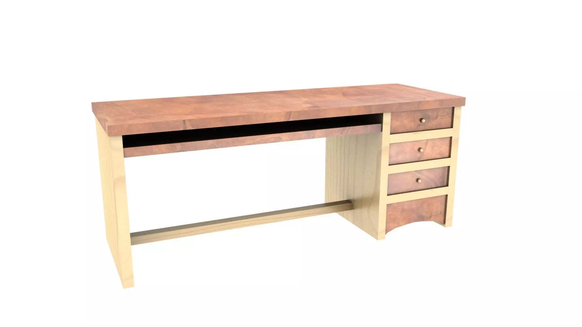 Office Table Free low-poly 3D model