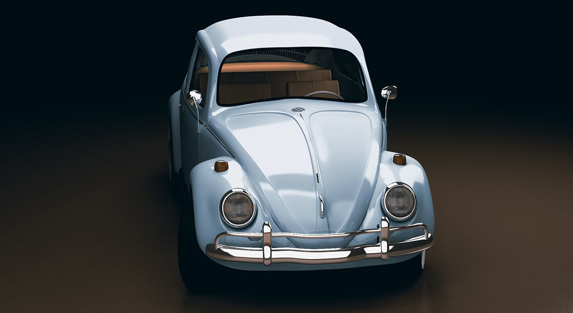 Volkswagen for animation and game 3D model_1