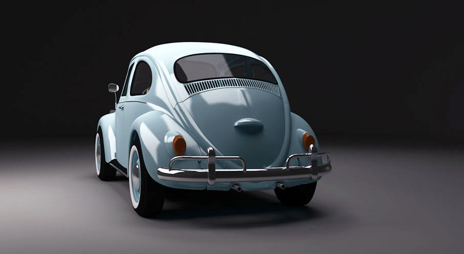 Volkswagen for animation and game 3D model_11
