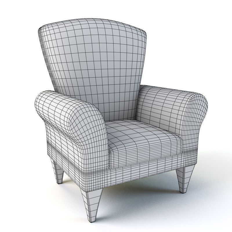Cartoon Armchair Model 08 3D model_4