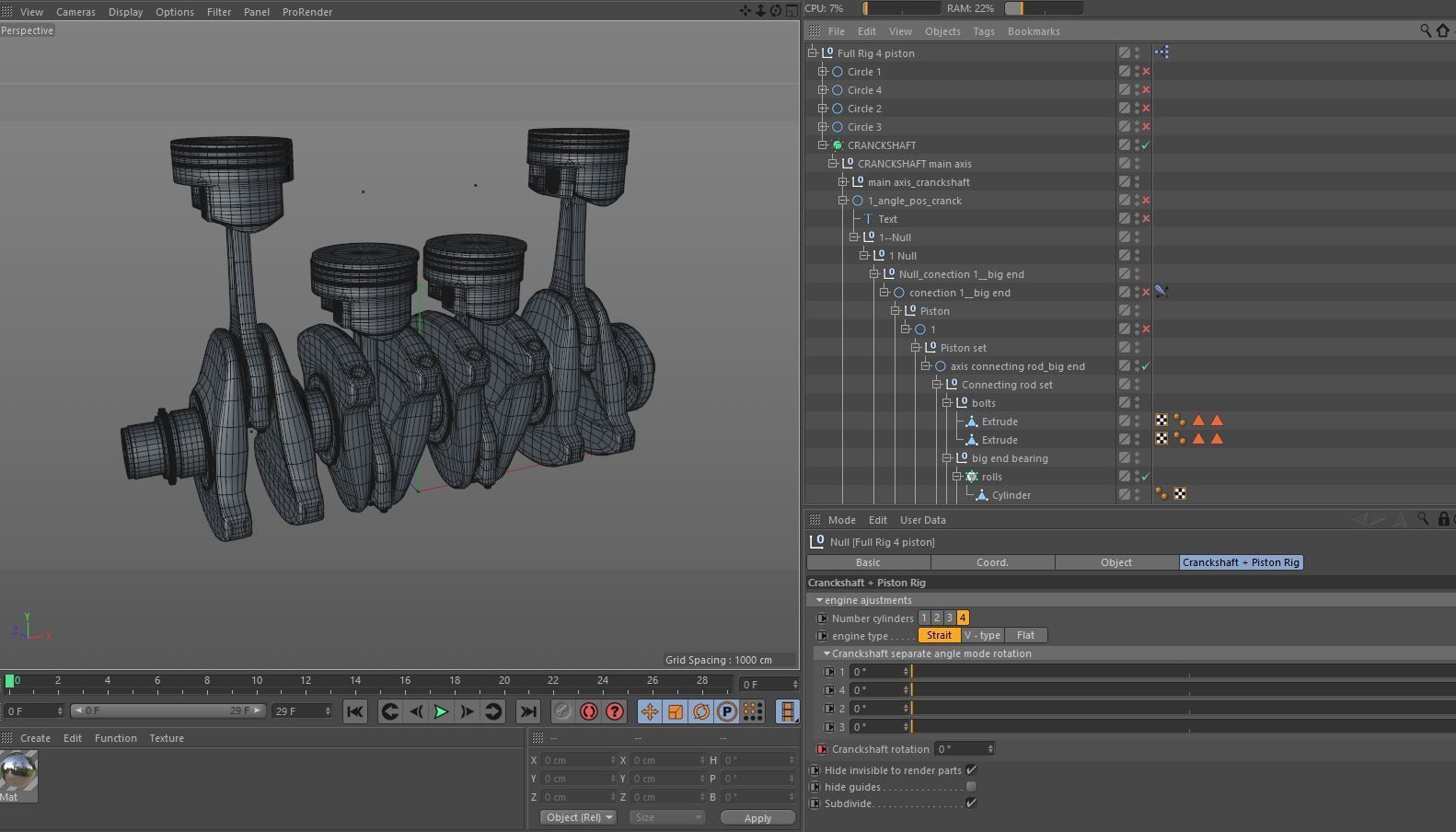 Pistons Rig 3D model_6
