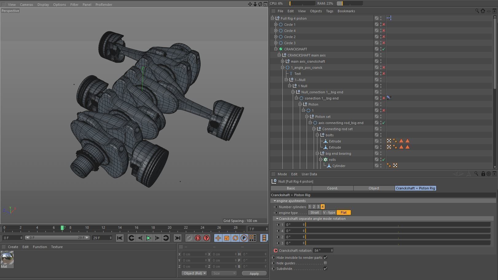 Pistons Rig 3D model_8