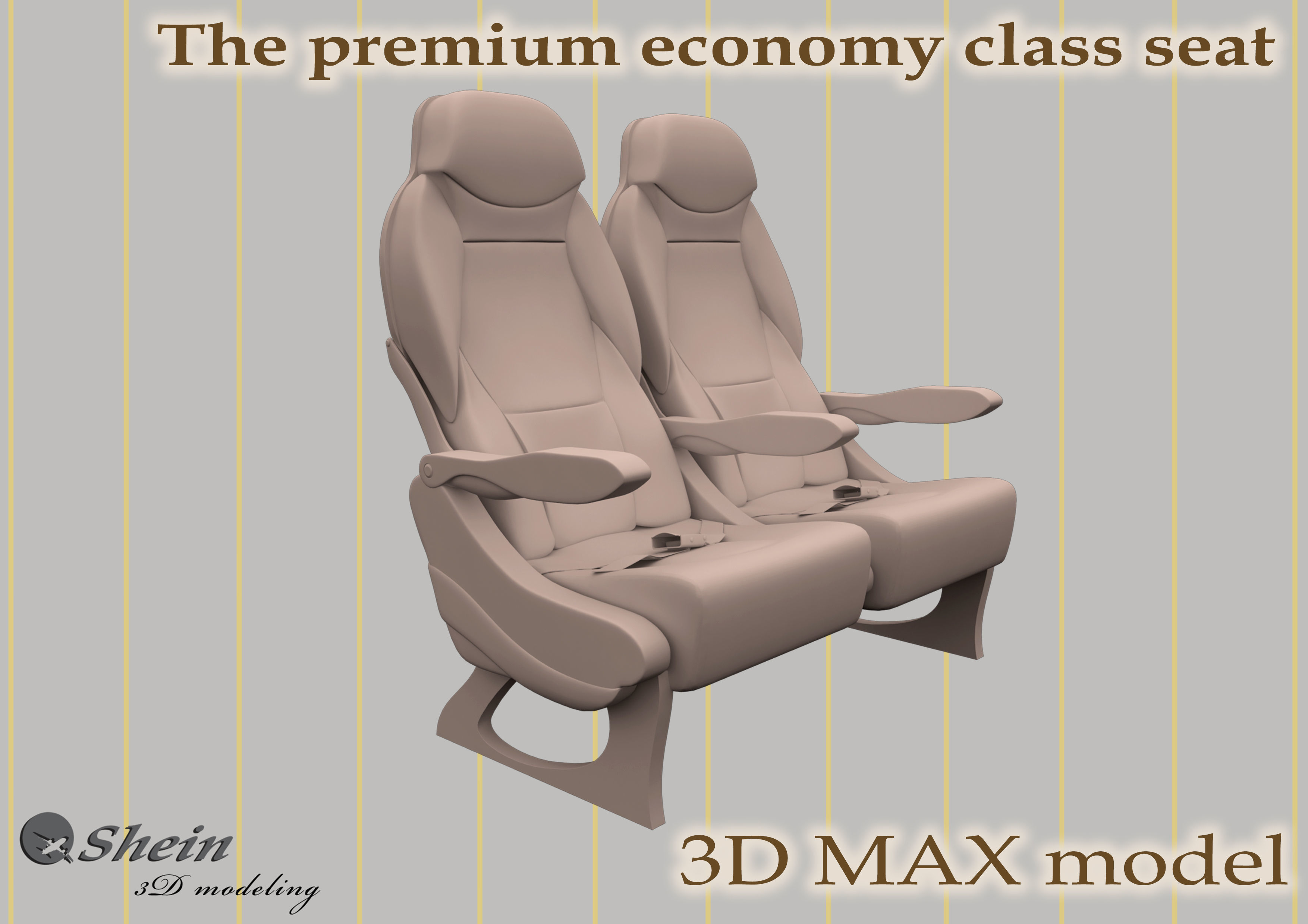 The premium economy class seat