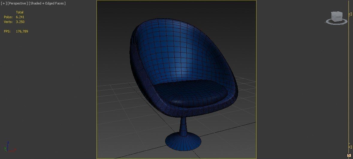 Cartoon Armchair Model 04 3D model_4
