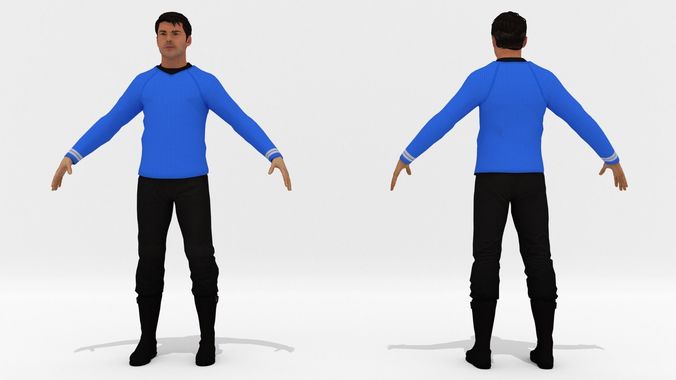 Human Character Low-poly 3D model
