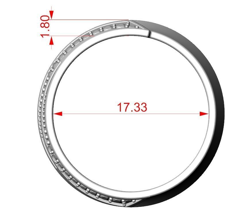 Stylish sword-shaped ring 348 3D print model_10