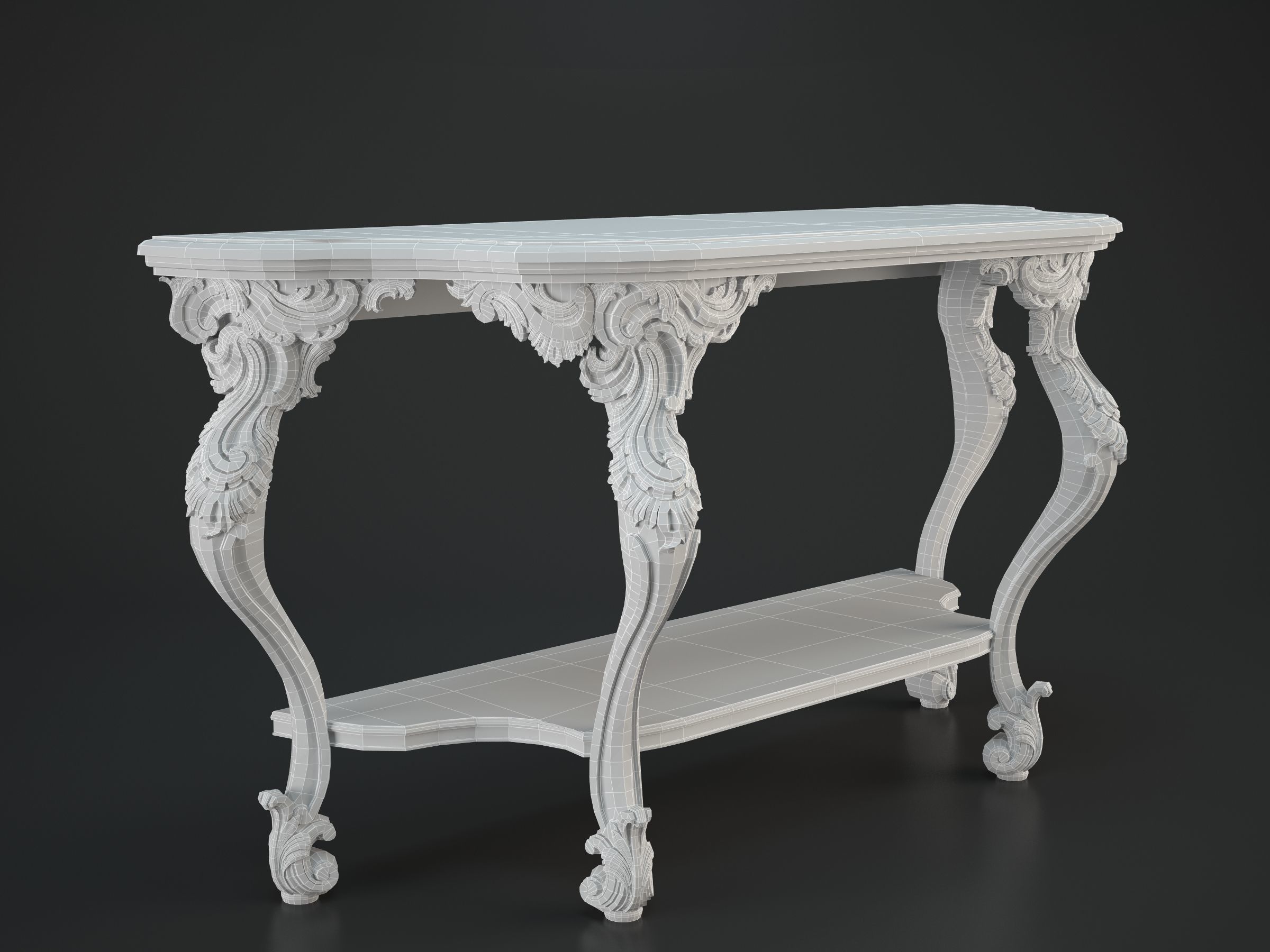 Console Chelini 3D model_4