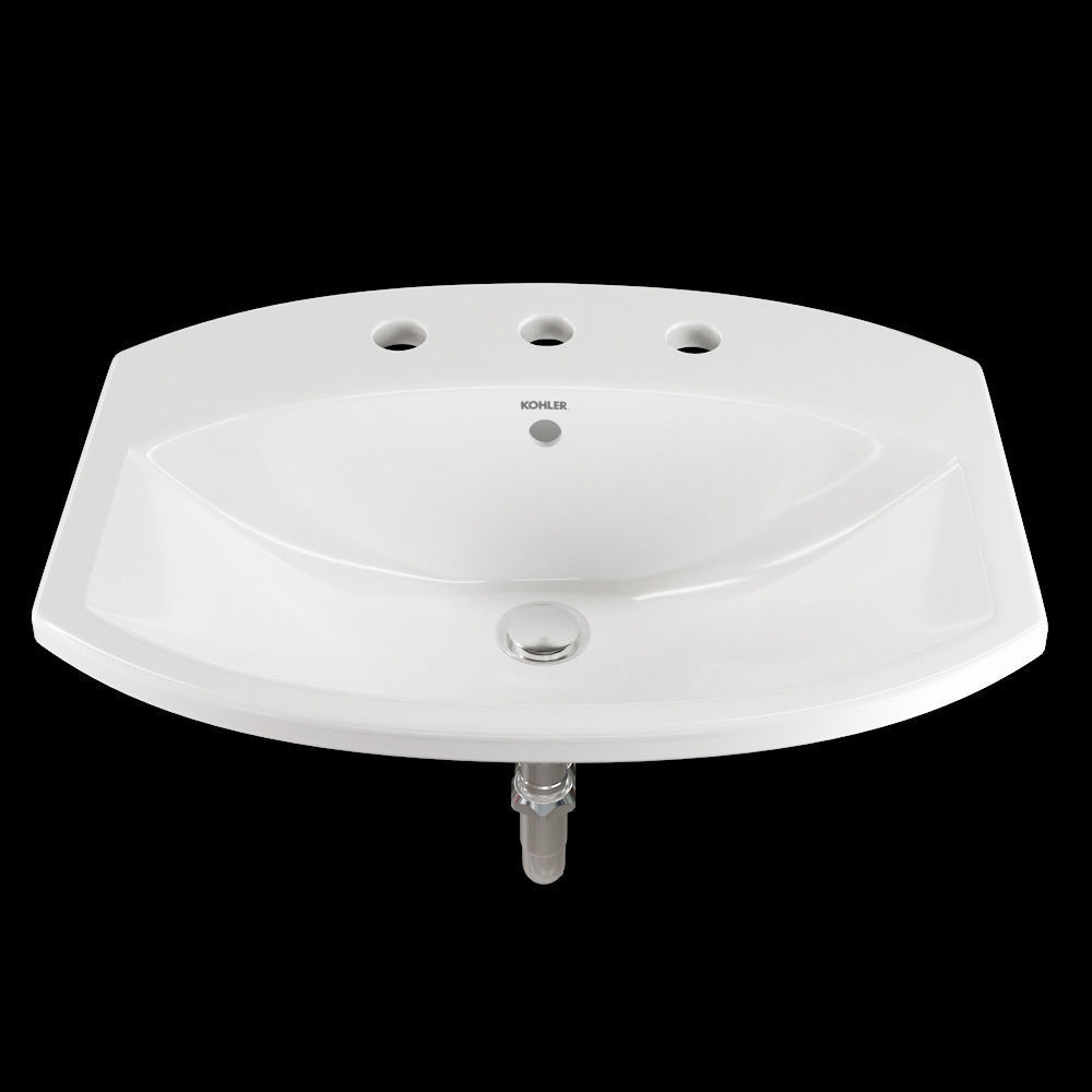 Kohler Elmbrook dropin bathroom sink 3D model CGTrader