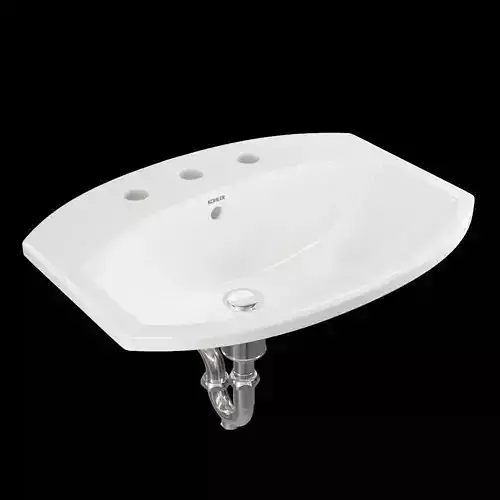 Kohler Elmbrook  drop-in bathroom sink 3D model