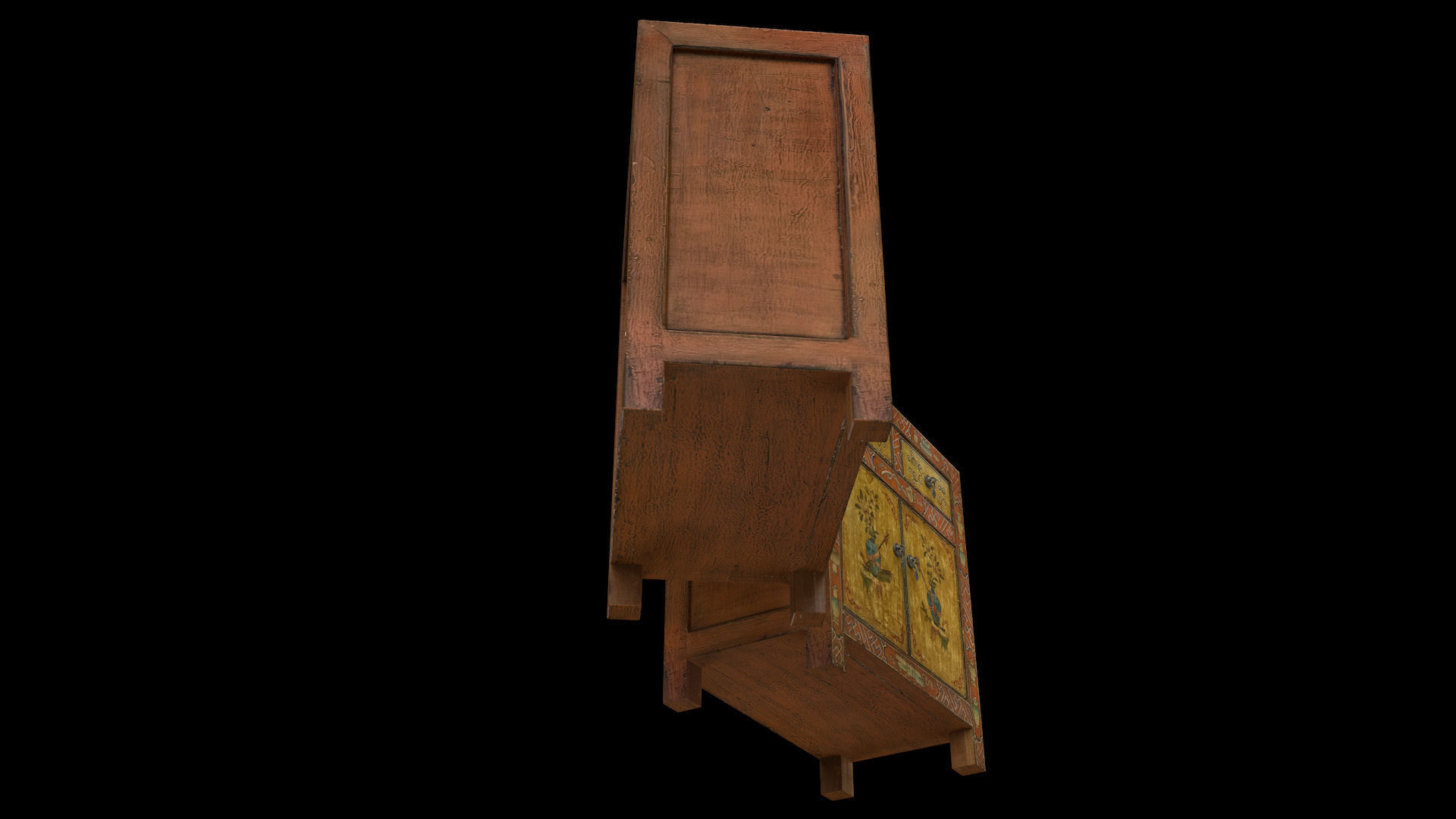 Chinese Furniture Low-poly 3D model_7