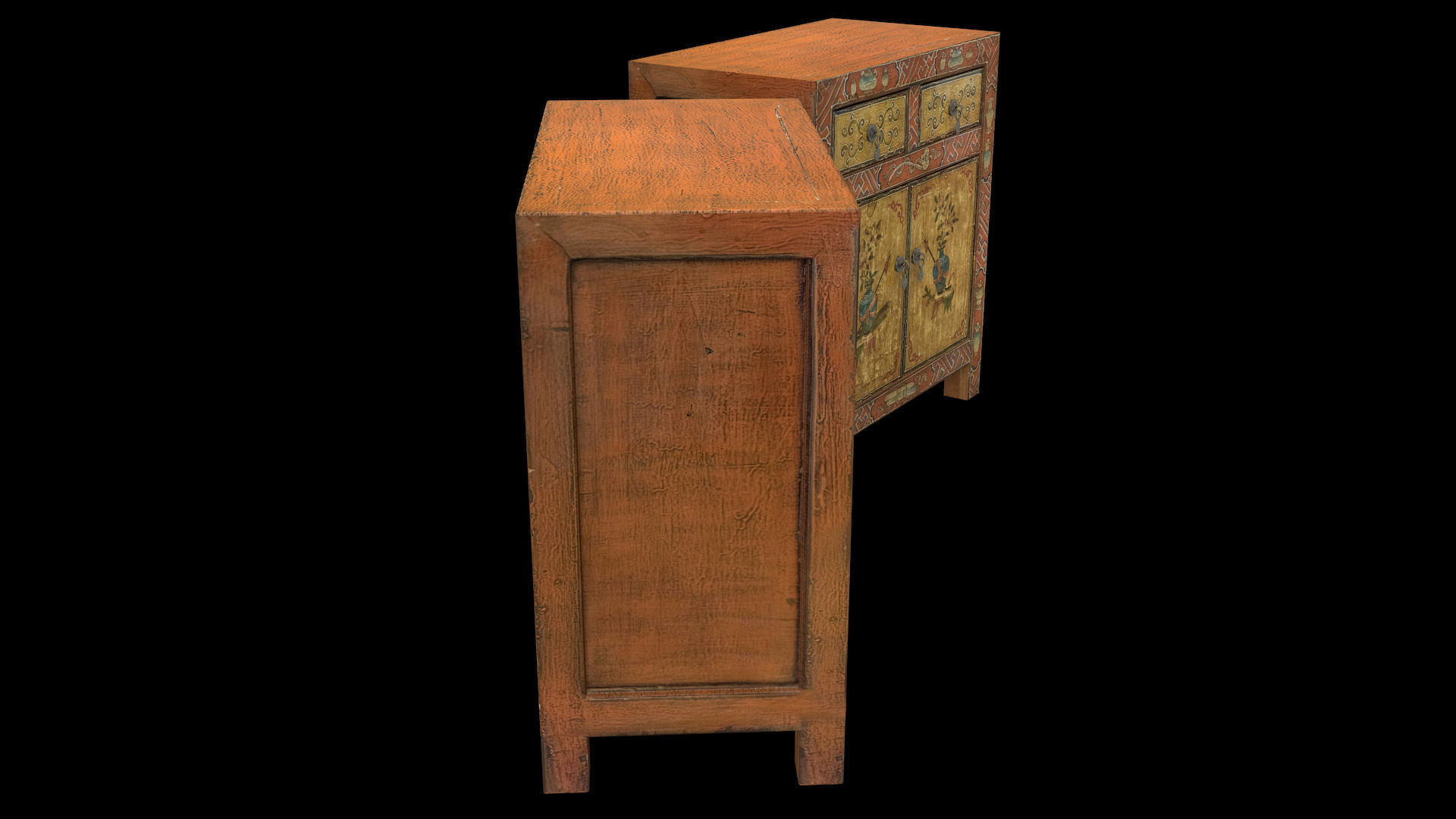 Chinese Furniture Low-poly 3D model_5