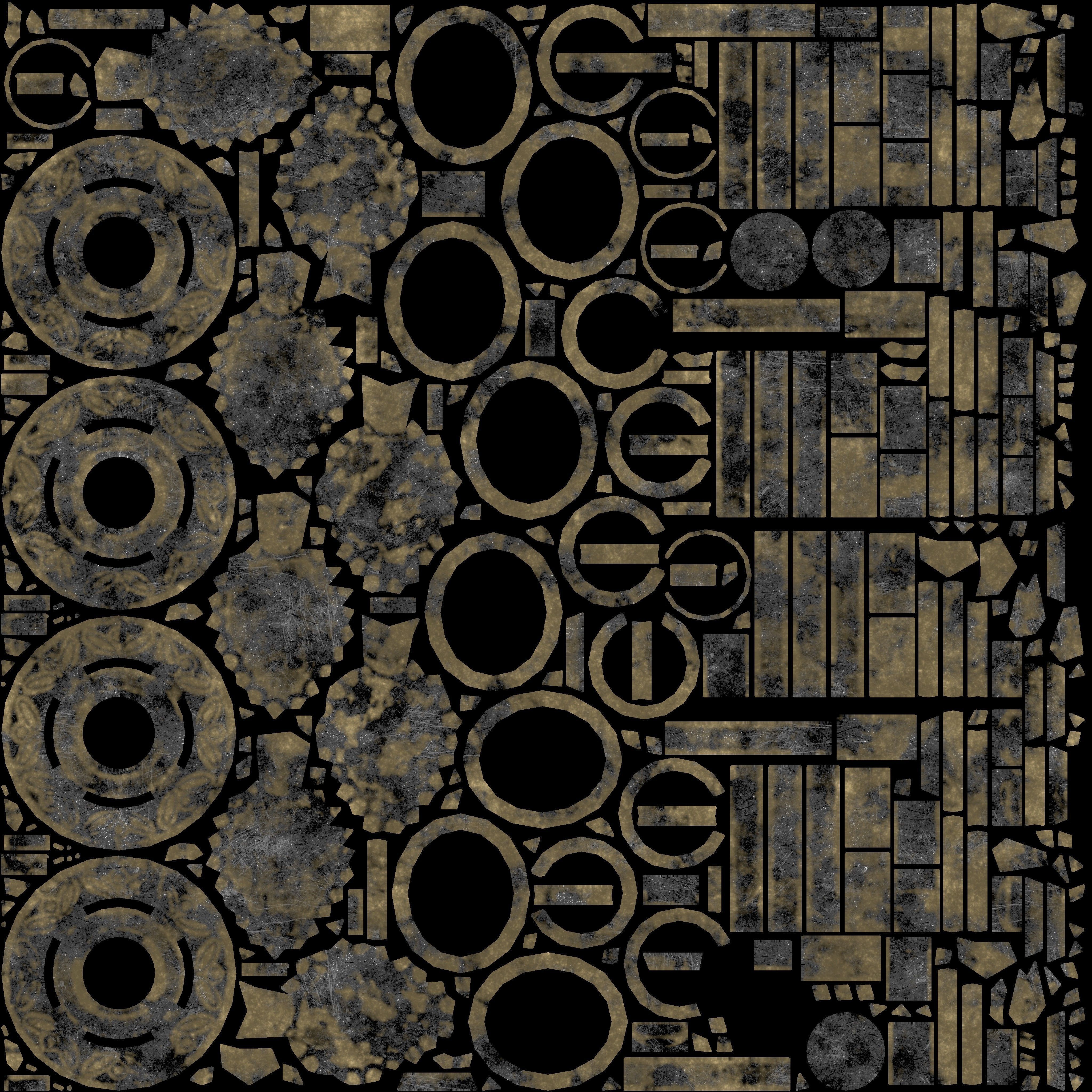 Chinese Furniture Low-poly 3D model_12