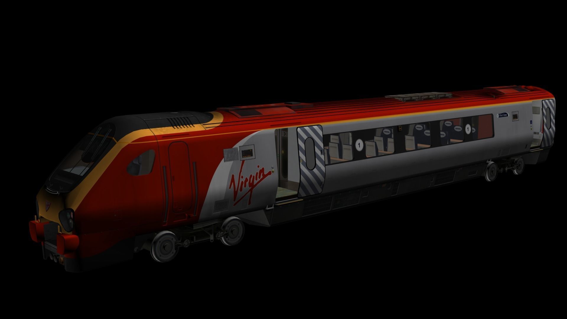 Voyager 220 Train 3D model_35