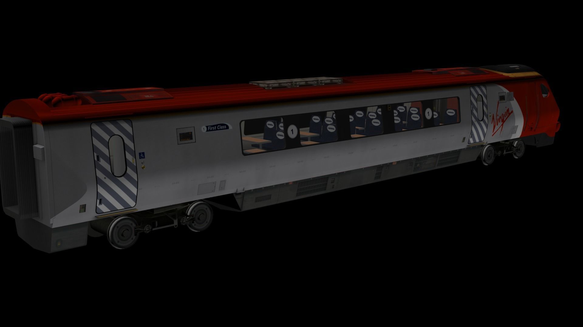 Voyager 220 Train 3D model_23