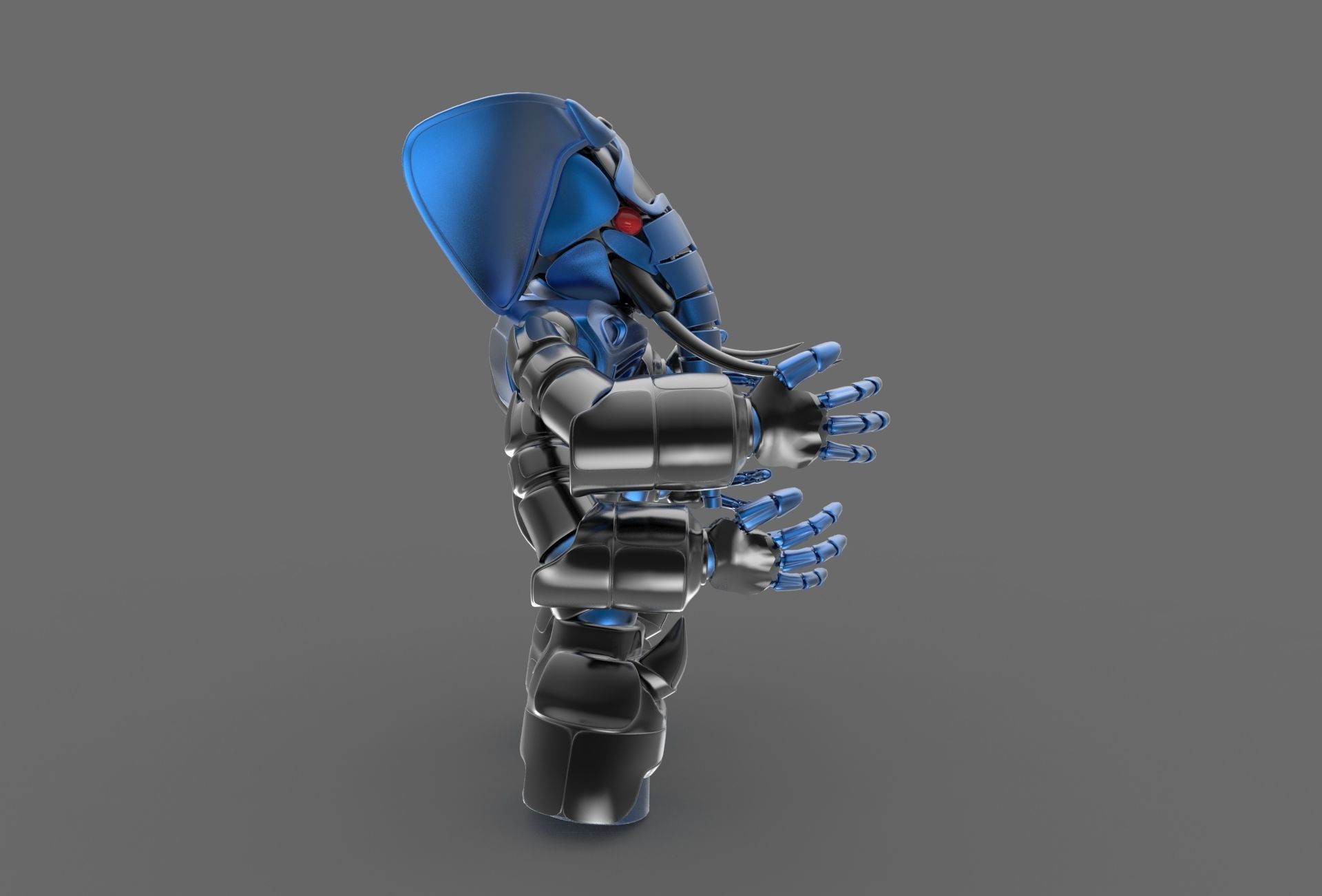 Robot elephant 3D model_6