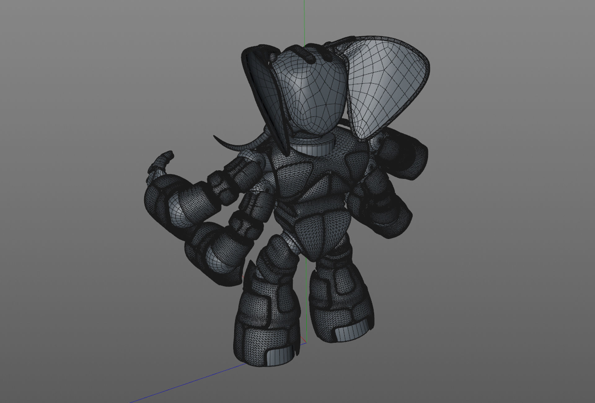 Robot elephant 3D model_9