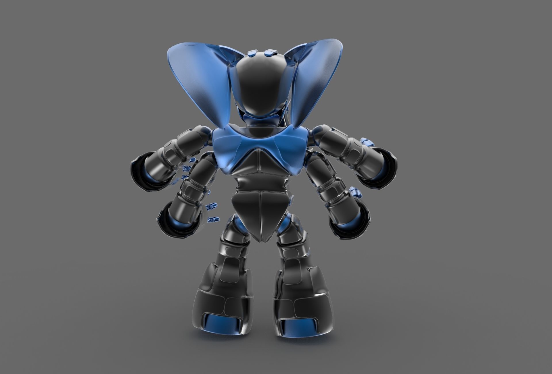 Robot elephant 3D model_4