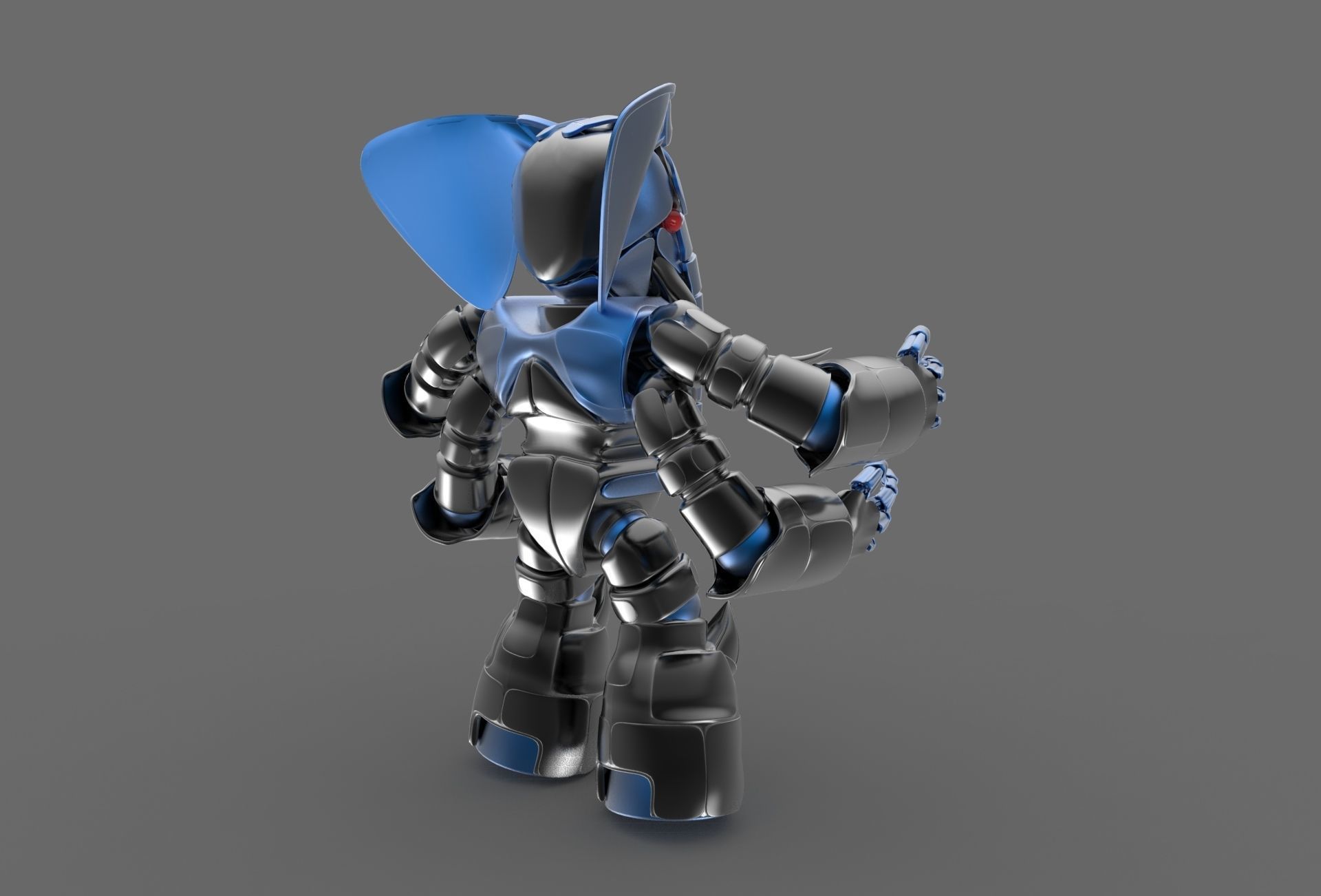 Robot elephant 3D model_5