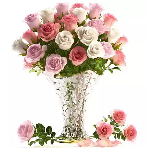 Bouquet of roses 3D model
