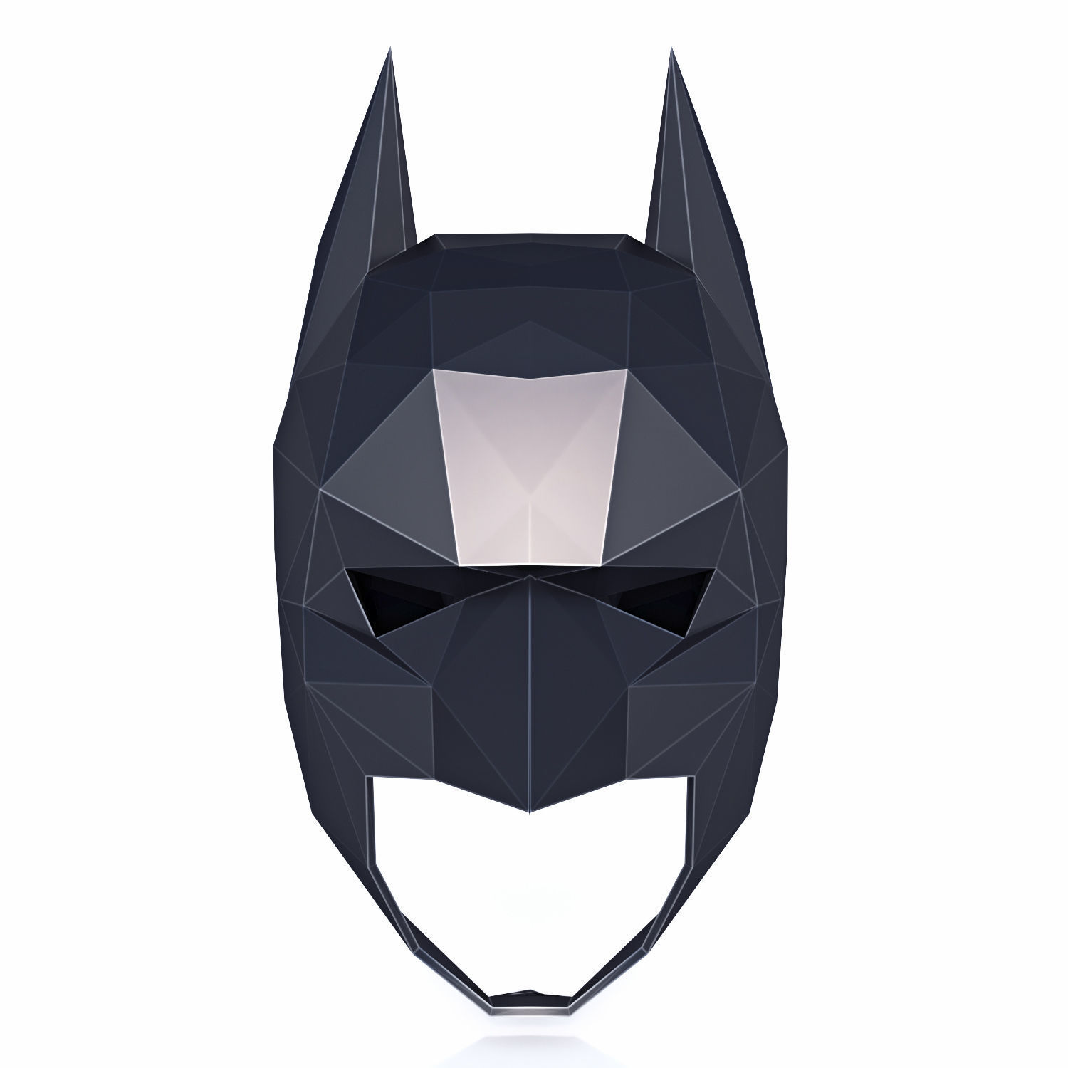 Batman Mask Low Poly v2 Low-poly 3D model_1