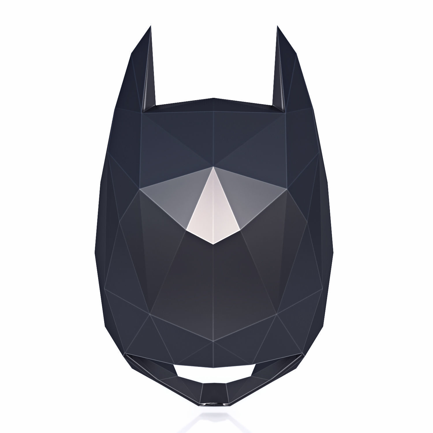 Batman Mask Low Poly v2 Low-poly 3D model_3