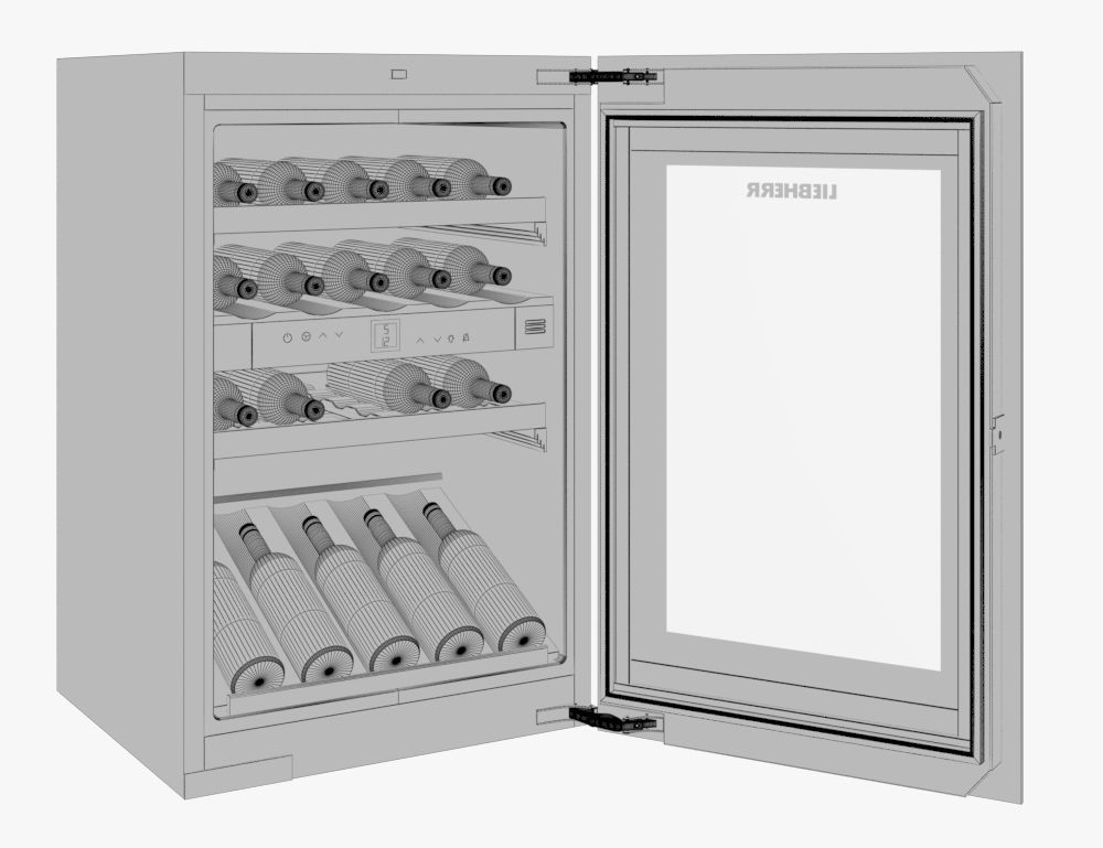 Liebherr wine cooler HWgb 3300 3D model_4