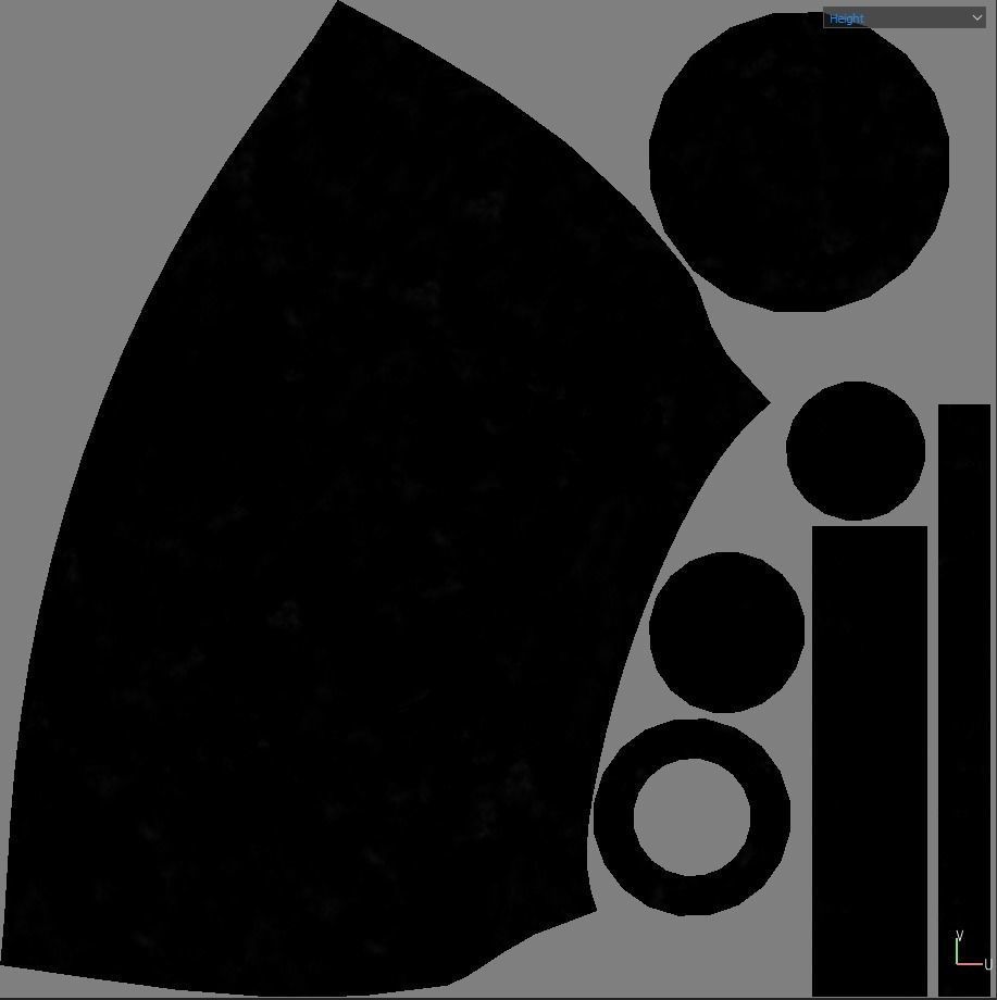 small clay bottle PBR low poly Low-poly 3D model_8