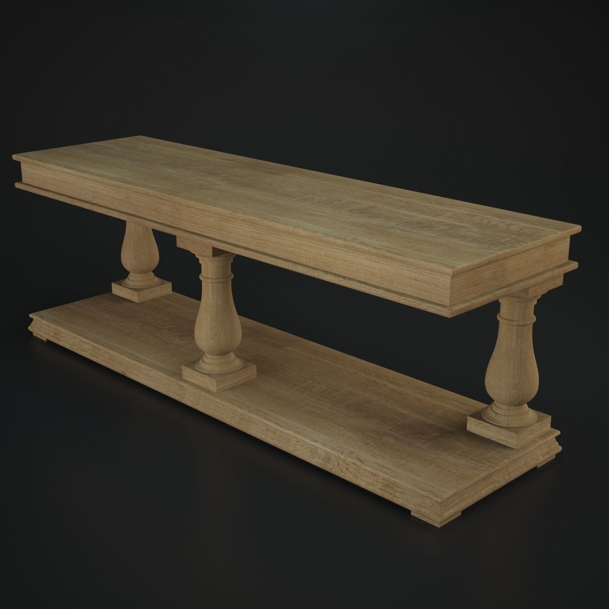Salvage Baluster Console 3D model_3