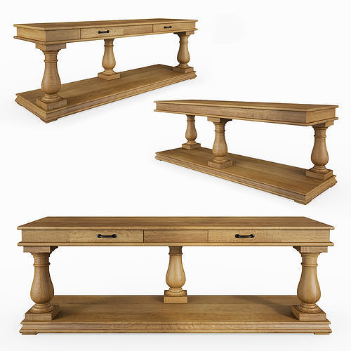 Salvage Baluster Console 3D model