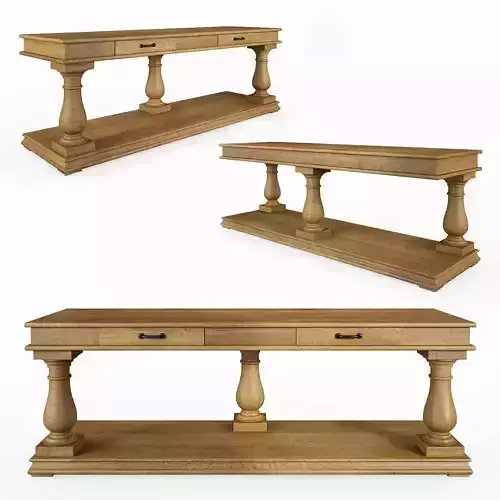 Salvage Baluster Console 3D model