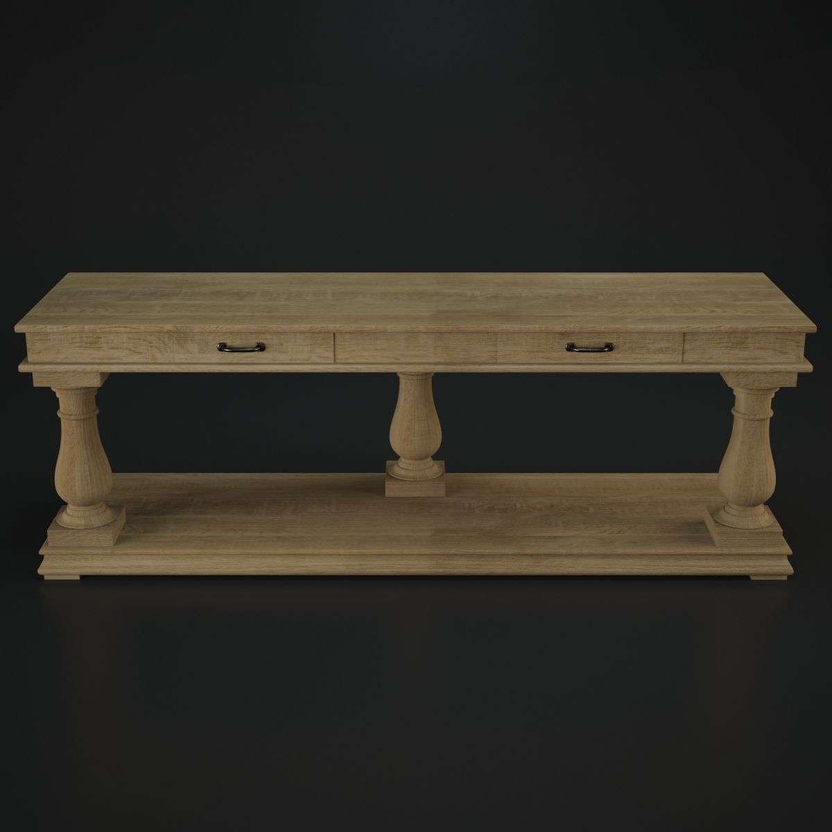 Salvage Baluster Console 3D model_1
